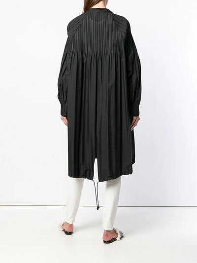 Shop Issey Miyake Pleats Please By  Jaunty Coat - Black