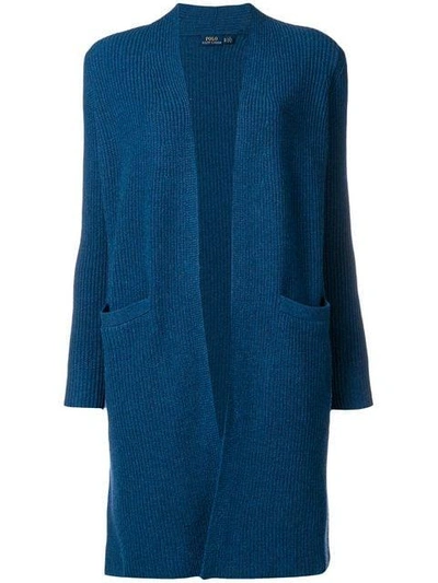 Shop Polo Ralph Lauren Ribbed Knit Cardigan - Blue