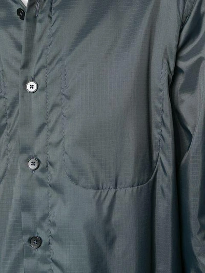 Shop Jil Sander Upside-down Stitch Shirt In Grey