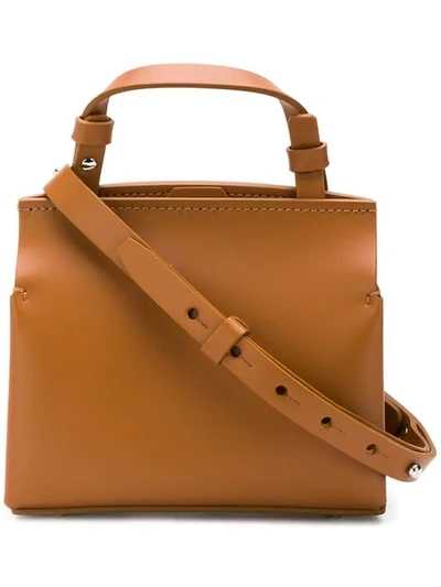 Shop Nico Giani Voltea Mini Bag In Brown