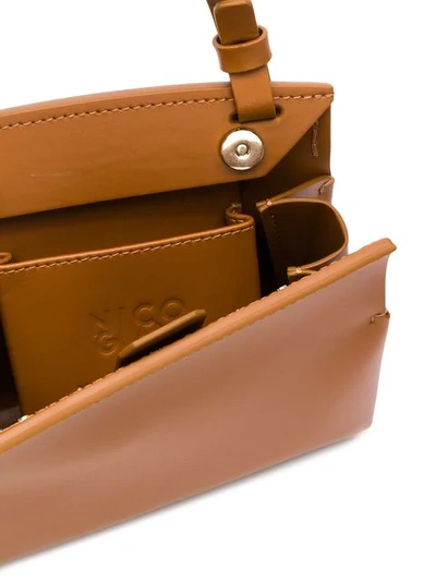 Shop Nico Giani Voltea Mini Bag In Brown