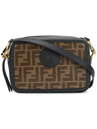 Shop Fendi Ff Mini Bag In Black