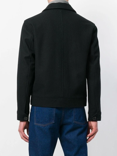 Shop Ami Alexandre Mattiussi Buttoned Jacket In Black
