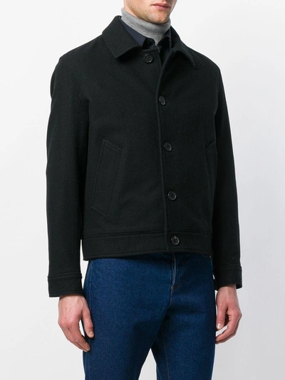 Shop Ami Alexandre Mattiussi Buttoned Jacket In Black