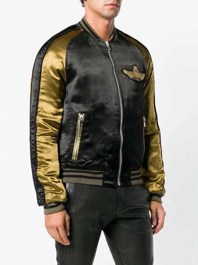 Shop Balmain Ryon Logo Bomber Jacket