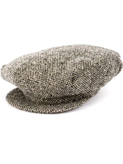 Shop Yohji Yamamoto Narrow Brim Cap - Grey