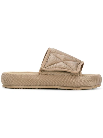 Shop Yeezy Chunky Slippers - Neutrals