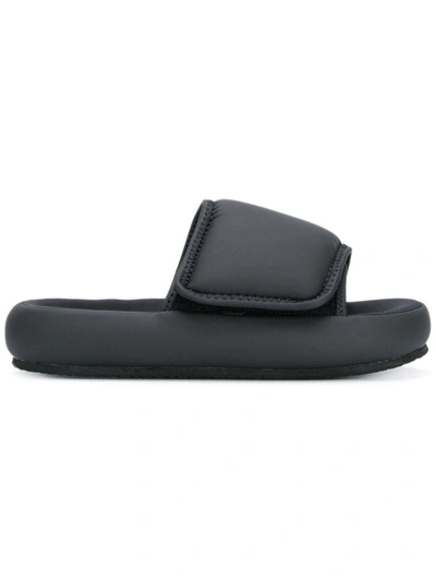 Shop Yeezy Chunky Slippers - Black