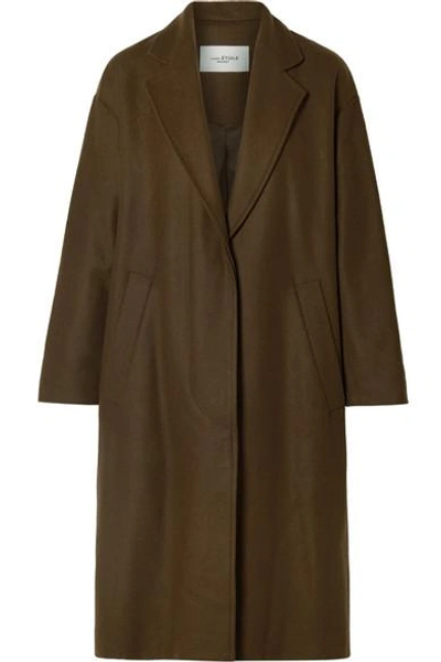 Shop Isabel Marant Étoile Cody Oversized Wool-blend Coat In Brown