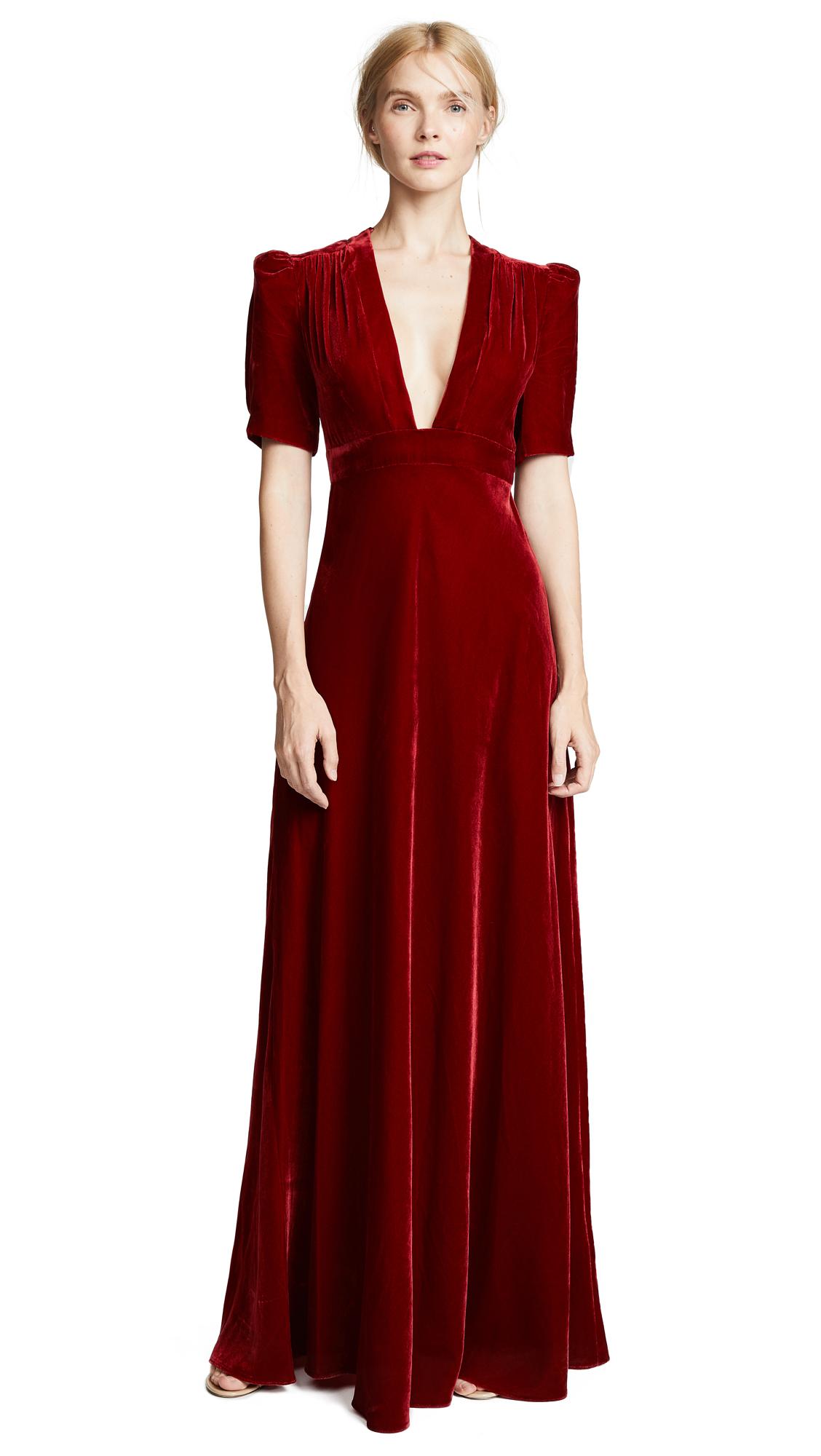 jill jill stuart velvet gown