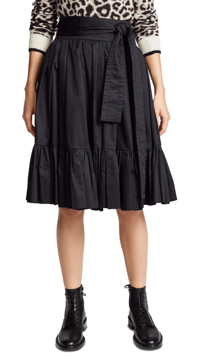 Shop Marc Jacobs Belted Knee Length Skirt In Black
