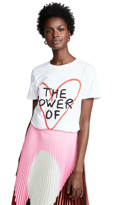 Shop Prince Peter Power Of Love Tee In White