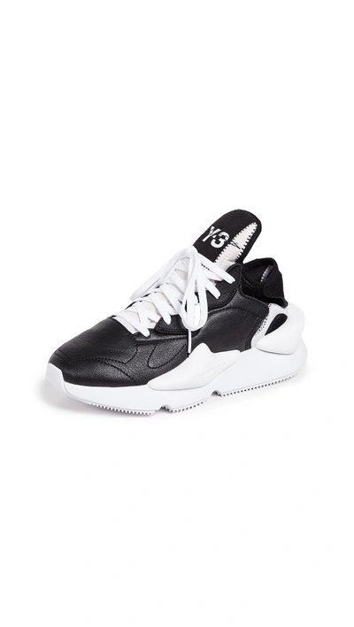 Shop Y-3 Kaiwa Sneakers In Black/white