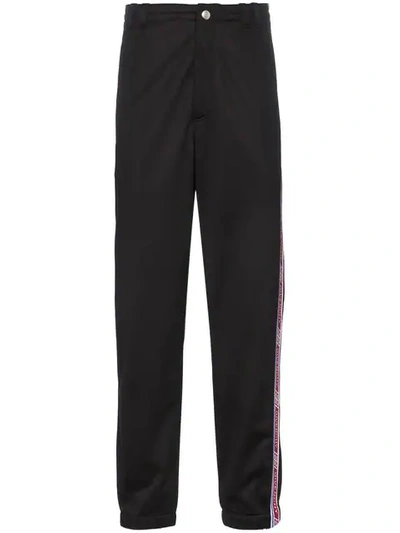 Shop Givenchy Stripe Sweatpants In Black