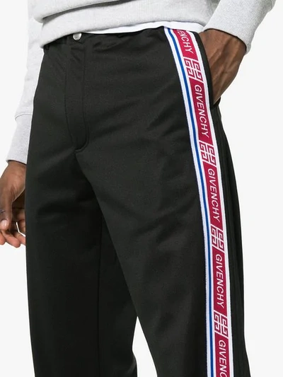 Givenchy 4g Side Band Track-pants In Black
