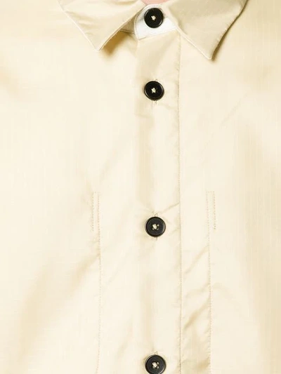 Shop Jil Sander Oversized Button Shirt In Neutrals