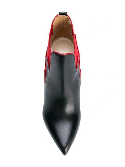 Shop Francesco Russo Elasticated Side Panel Boots In Black