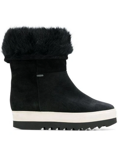 Shop Hogl Fur Trim Boots - Black
