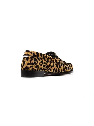 Shop Re/done Leopard Print Fabric Flat Loafers - Neutrals