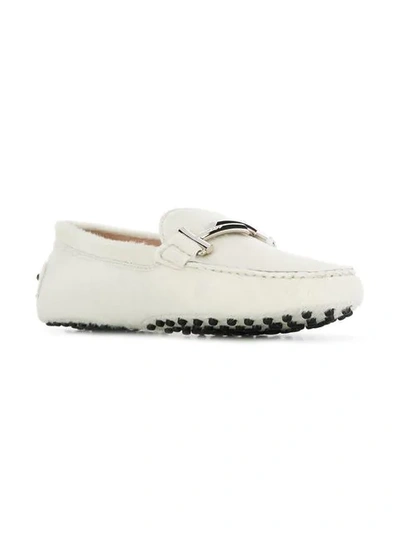 Shop Tod's Gommino Driving Shoes - White