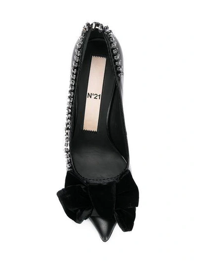 Shop N°21 Embellished Pumps In Black