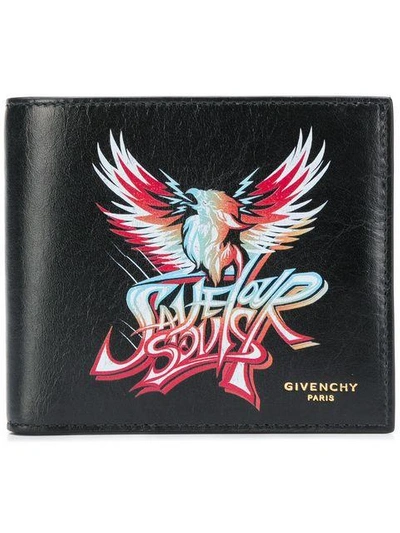 phoenix print bi-fold wallet