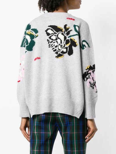 cropped rose sweater