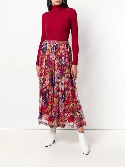 floral printed skirt