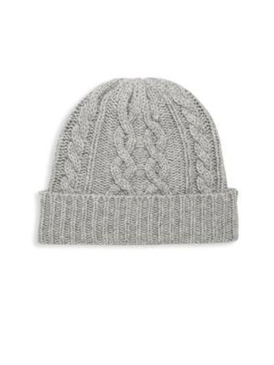 Shop Saks Fifth Avenue Men's Cable Beanie In Black