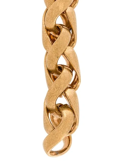 Shop Versace Twisted Chain Earrings In Metallic