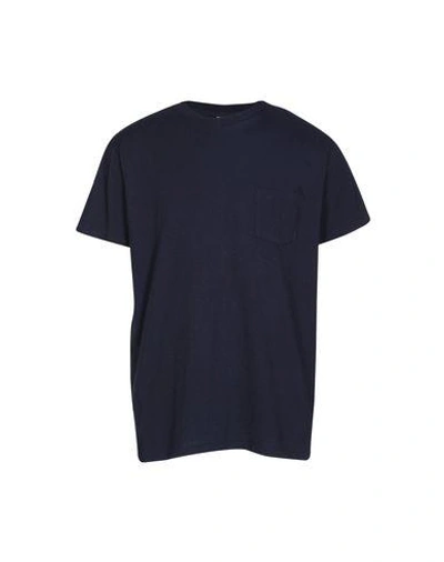 Shop Velva Sheen T-shirt In Dark Blue