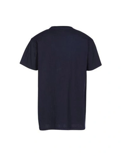 Shop Velva Sheen T-shirt In Dark Blue