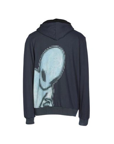 Shop Clot Hooded Sweatshirt In Dark Blue