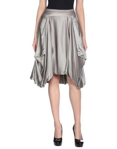 Shop Jw Anderson Midi Skirts In Silver