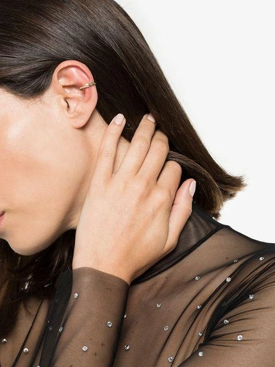 Shop Shay Pavé Layered Ear Cuff In Metallic
