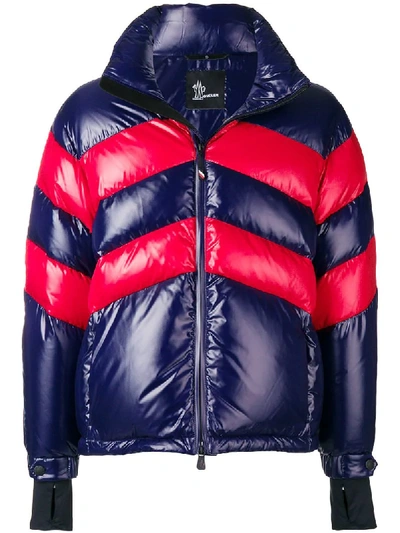 Shop Moncler Grenoble Padded Jacket - Blue