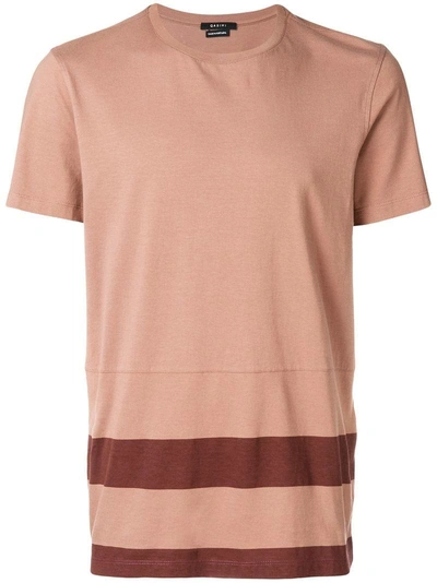 Shop Qasimi Striped T-shirt - Neutrals