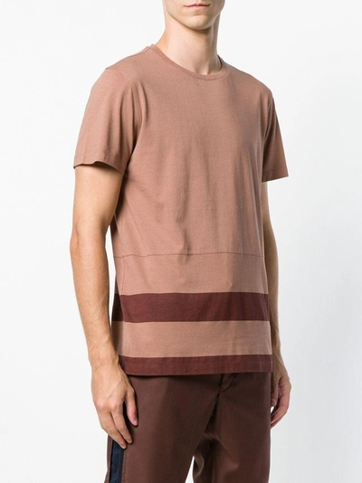 Shop Qasimi Striped T-shirt - Neutrals