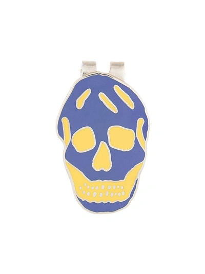 Shop Alexander Mcqueen Skull Money Clip - Metallic