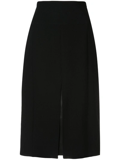 Shop Akris Flared Midi Skirt - Black