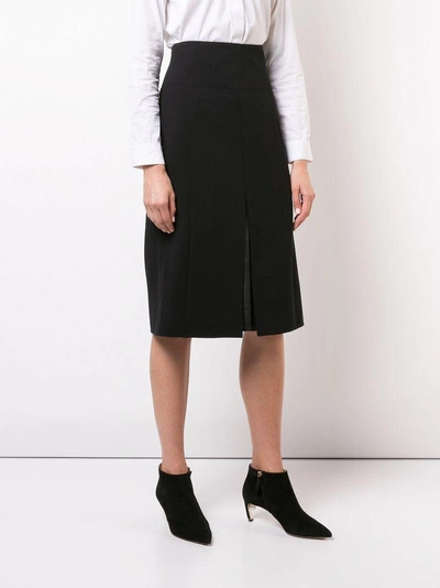 Shop Akris Flared Midi Skirt - Black