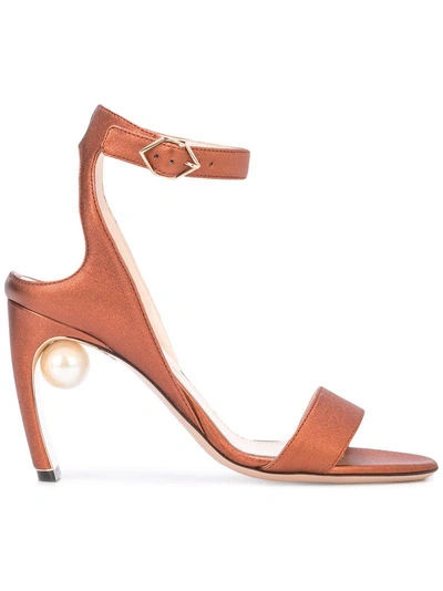 Shop Nicholas Kirkwood Ankle Straps Sandals - Brown