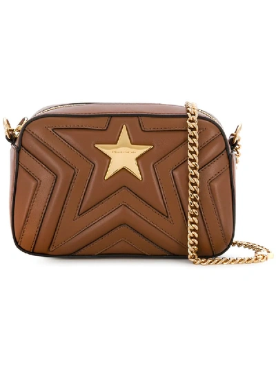 Shop Stella Mccartney Stella Star Shoulder Bag - Brown