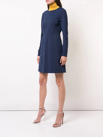Shop Diane Von Furstenberg Shift Dress In Blue