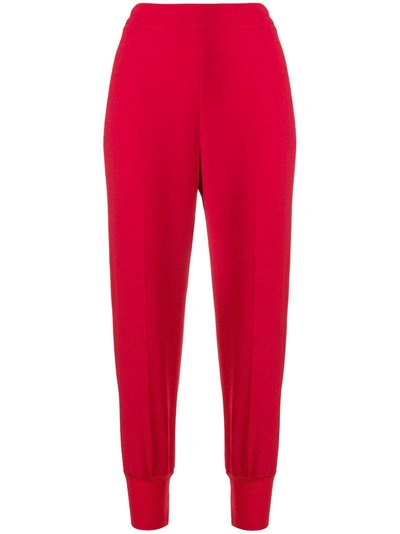 Shop Stella Mccartney Waistband Track Pants - Red