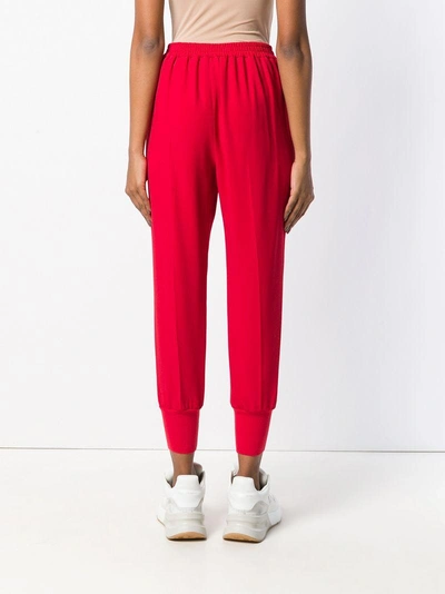 Shop Stella Mccartney Waistband Track Pants - Red