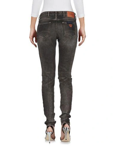 Shop Armani Jeans Jeans In Dark Brown