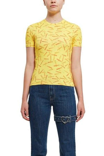 Shop Adam Selman Opening Ceremony Banana Split Print Baby Doll Tee In Banana Split Ban