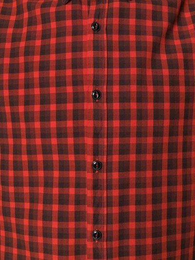 Shop Dondup Classic Checked Shirt - Red