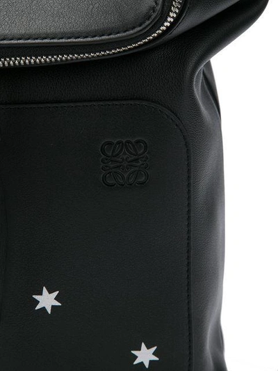 Shop Loewe Goya Backpack With Star Print In Black